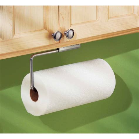 paper towel holder under cabinet stainless steel|vertical mount paper towel holder.